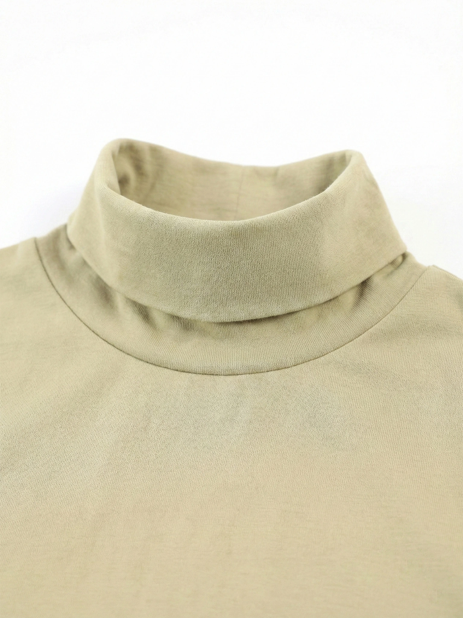 Водолазка оливкового цвета из смесового хлопка